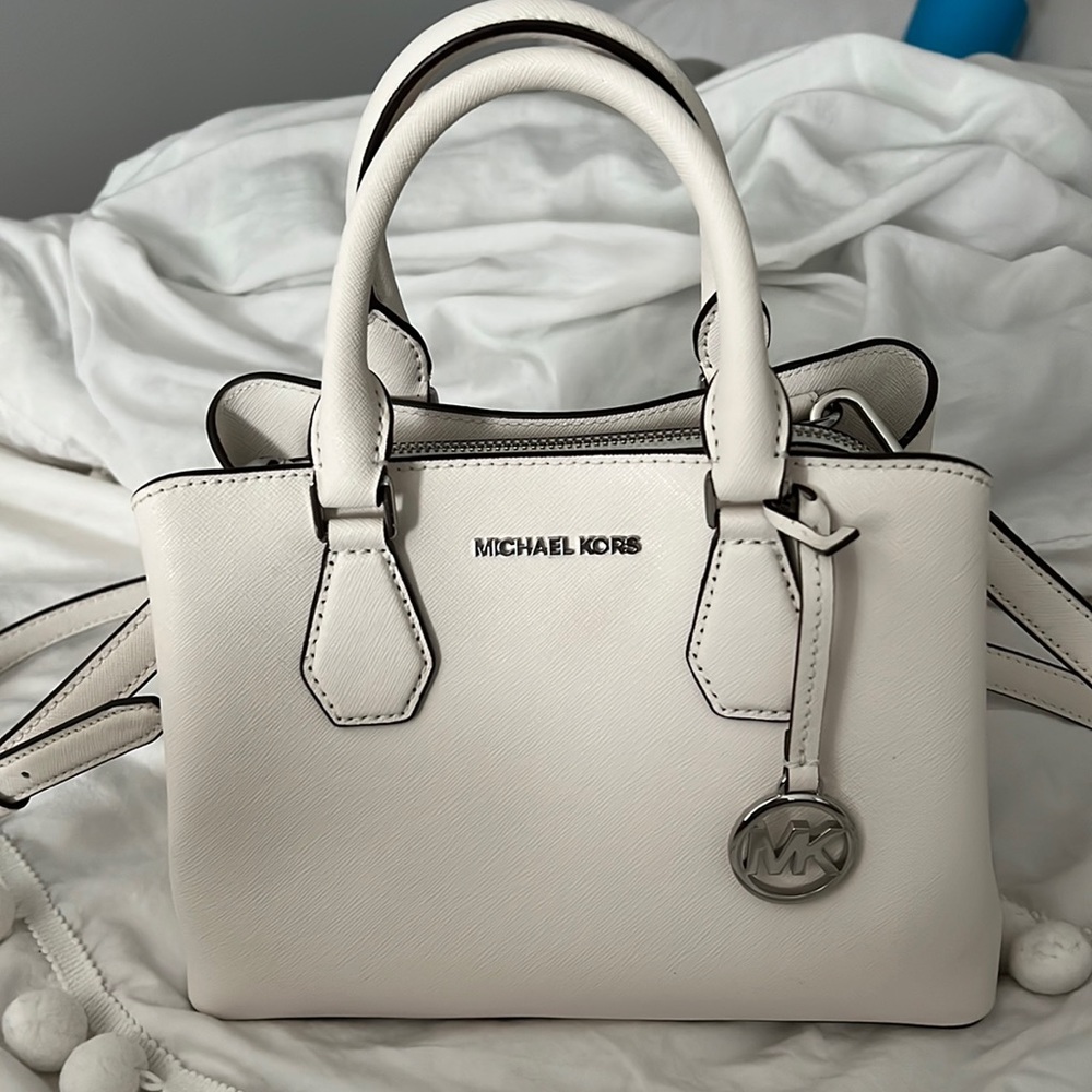 White Michael kors purse